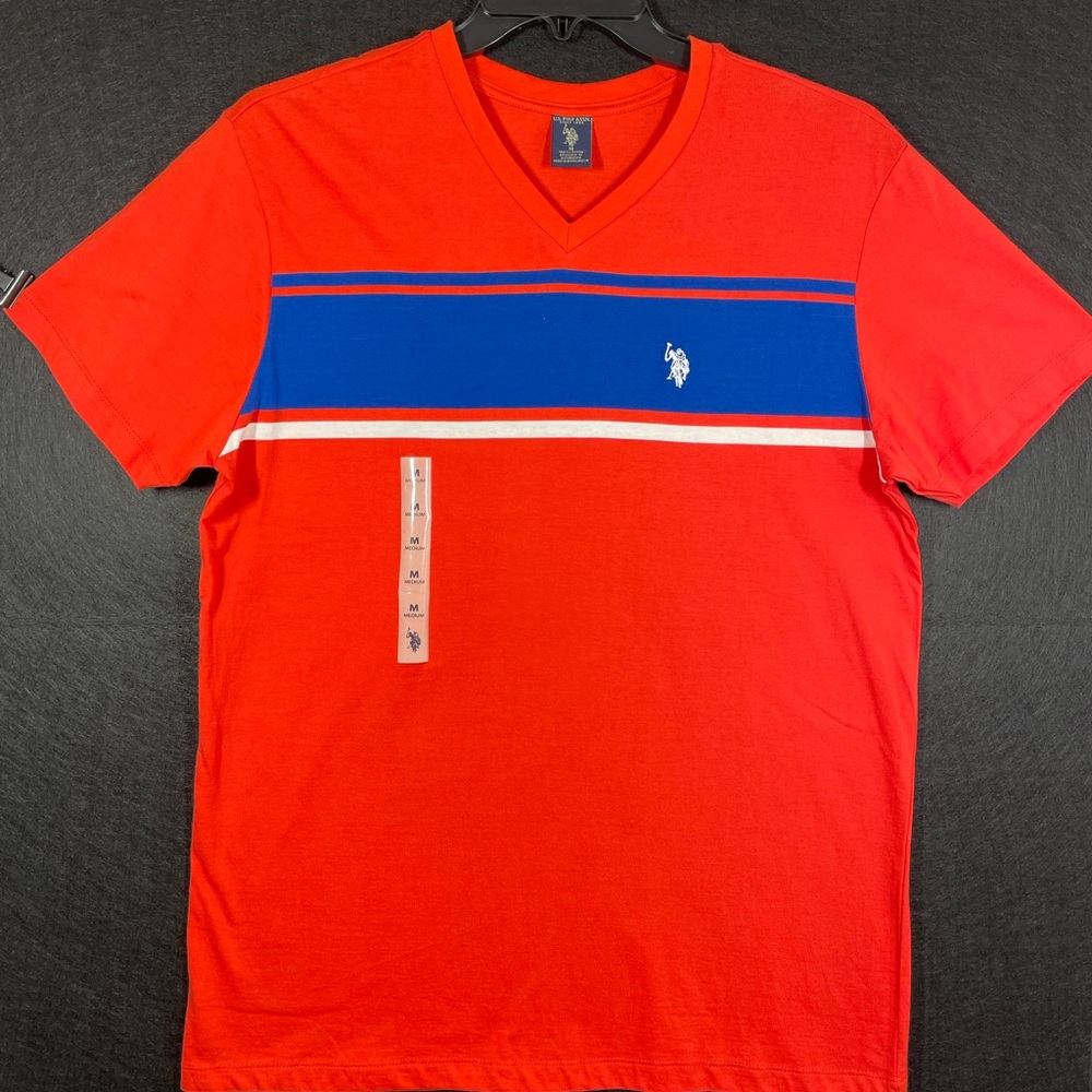 U.S. Polo Assn. Red and Blue Men's Shirt
